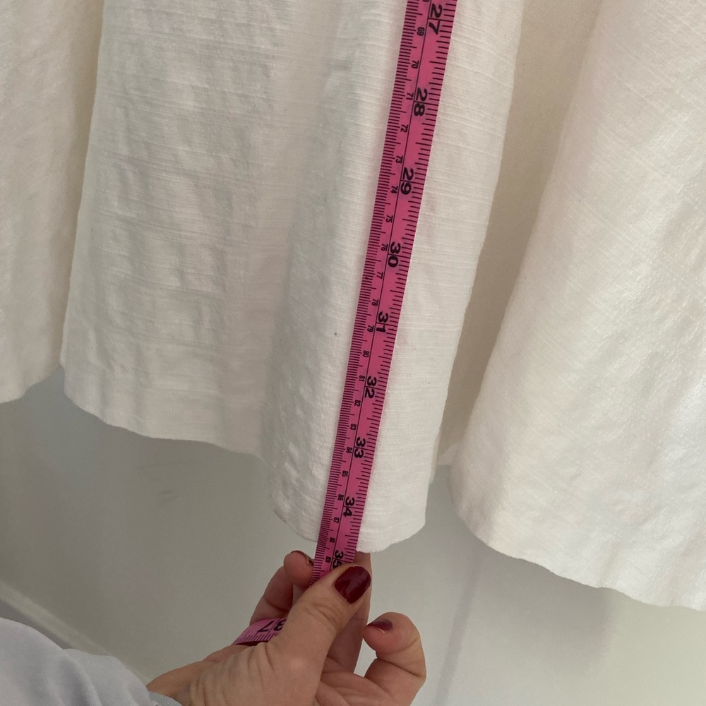 Ann Taylor White A line Cotton Dress with pockets Size 4 - Picture 7 of 11